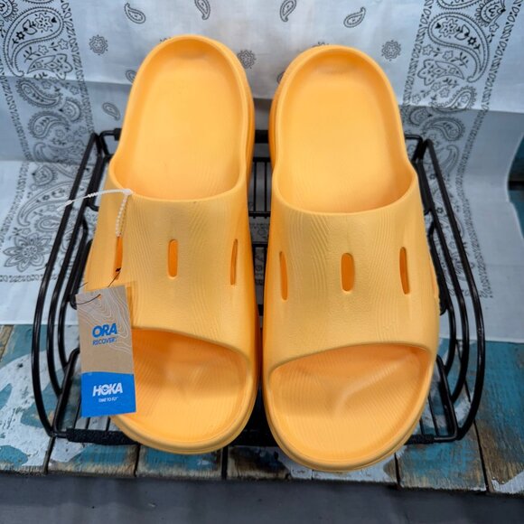 NEW Hoka Ora Recovery Slide 3 Men’s Size 12 Sherbet/Orange Sandals - Picture 3 of 8